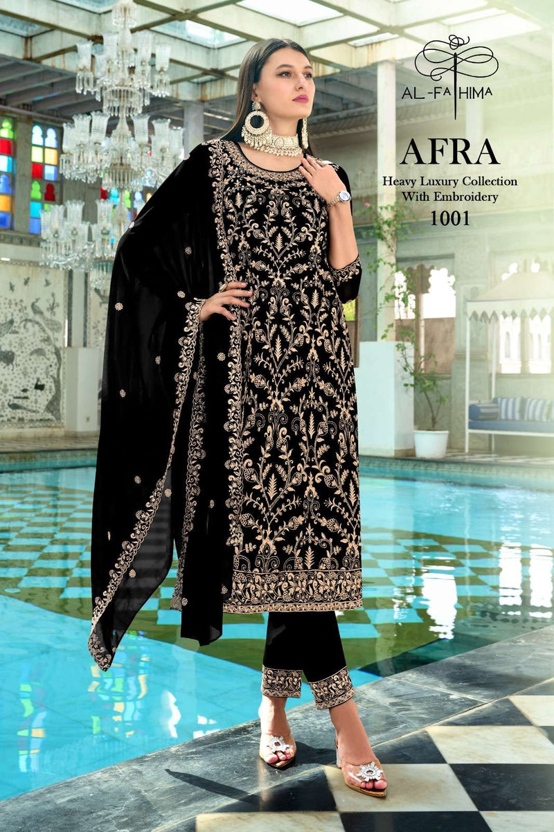 Al Fathima Afra  Georgrtte With Heavy Embroidery And Moti Work Designer Pret