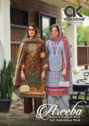 Al Karam Areeba Vol 2 Rayon Cotton Self Embroidered Work Salwar Kameez