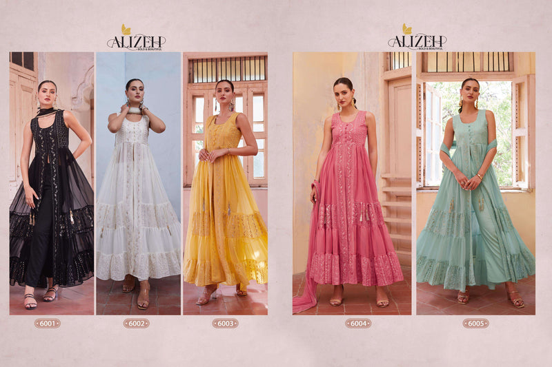 Alizeh Gulbahar Vol 4 Georgette Designer Party Wear Salwar Suit