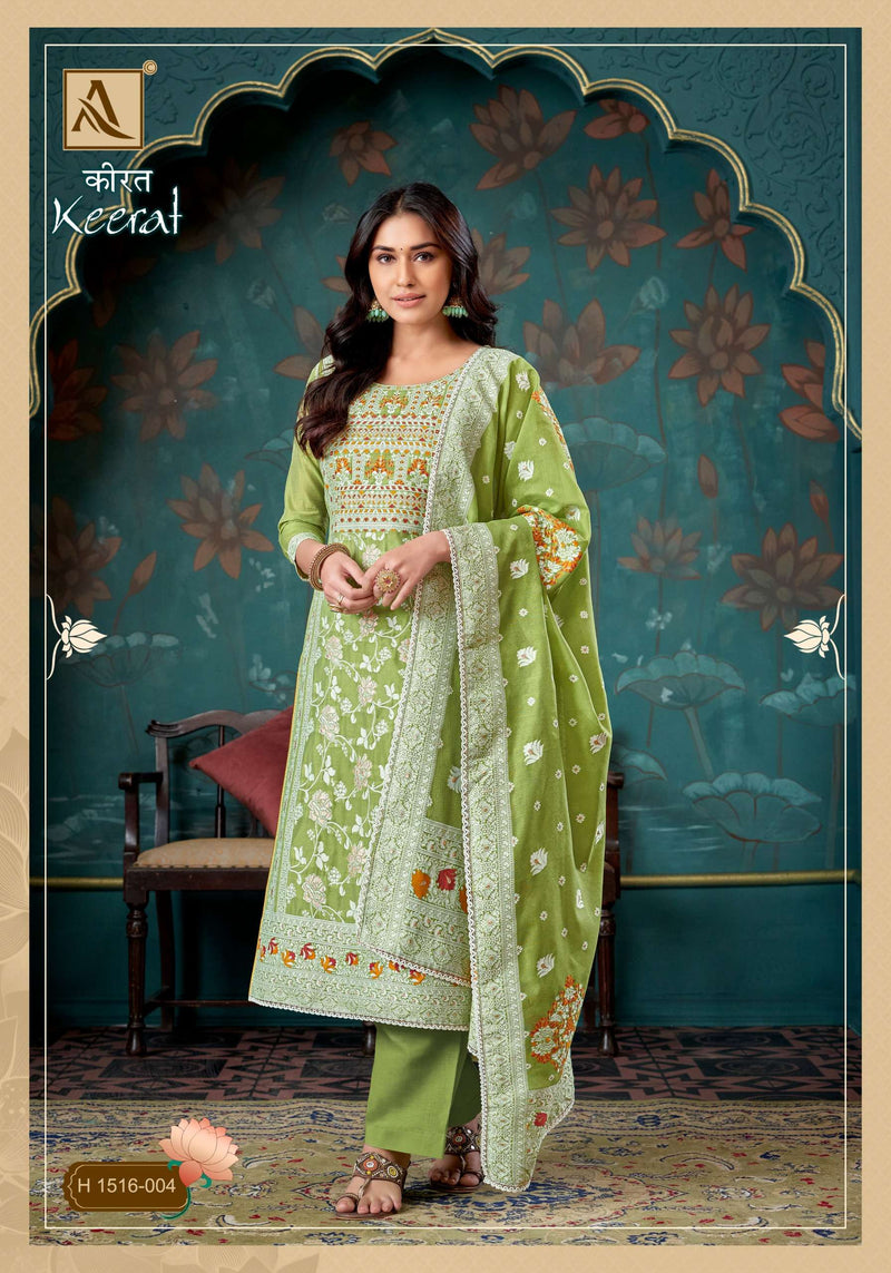 Alok Suit Keerat Jacquard Designer Concept With Hand Work Salwar Kameez