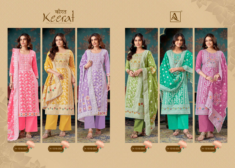 Alok Suit Keerat Jacquard Designer Concept With Hand Work Salwar Kameez