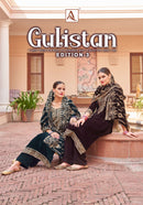 Alok Suits Gulistan Vol 3 Premium Velvet Embroidered Designer Salwar Suit