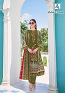 Alok Suits Mahek Pure Cotton Embroidered Work Pakistani Salwar Kameez