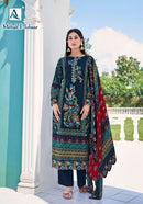 Alok Suits Mahek Pure Cotton Embroidered Work Pakistani Salwar Kameez