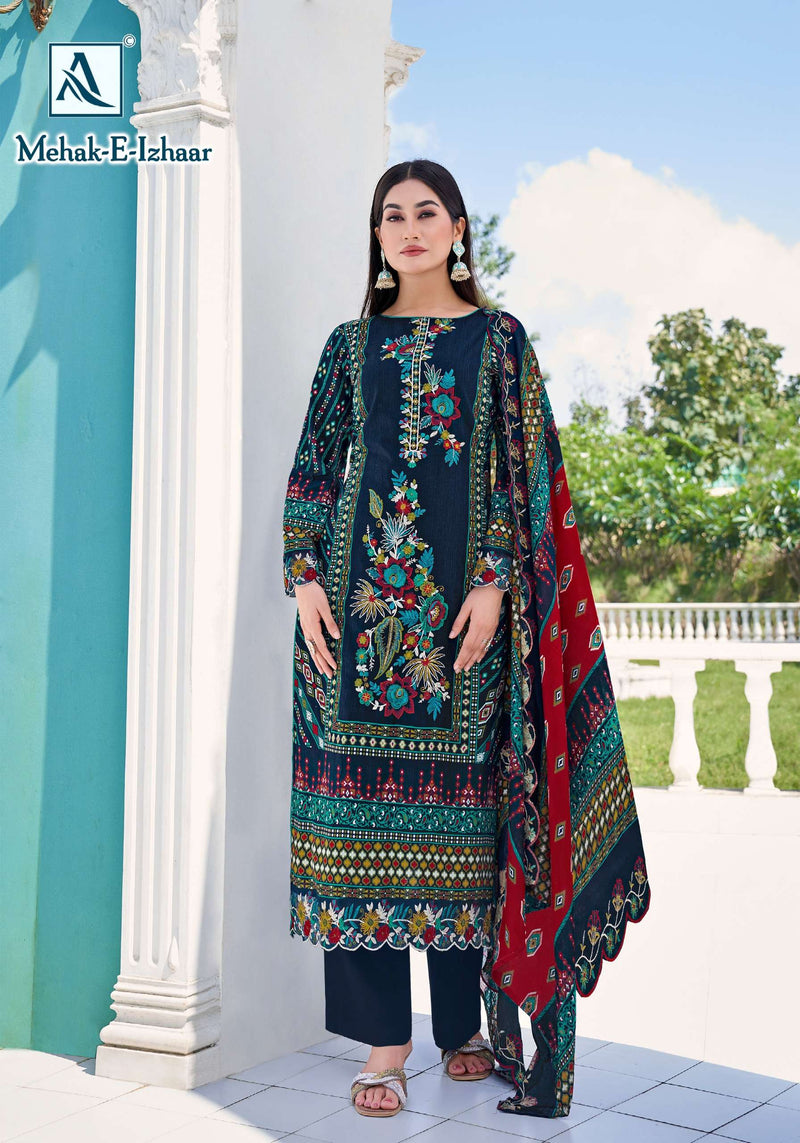 Alok Suits Mahek Pure Cotton Embroidered Work Pakistani Salwar Kameez