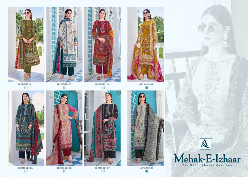 Alok Suits Mahek Pure Cotton Embroidered Work Pakistani Salwar Kameez