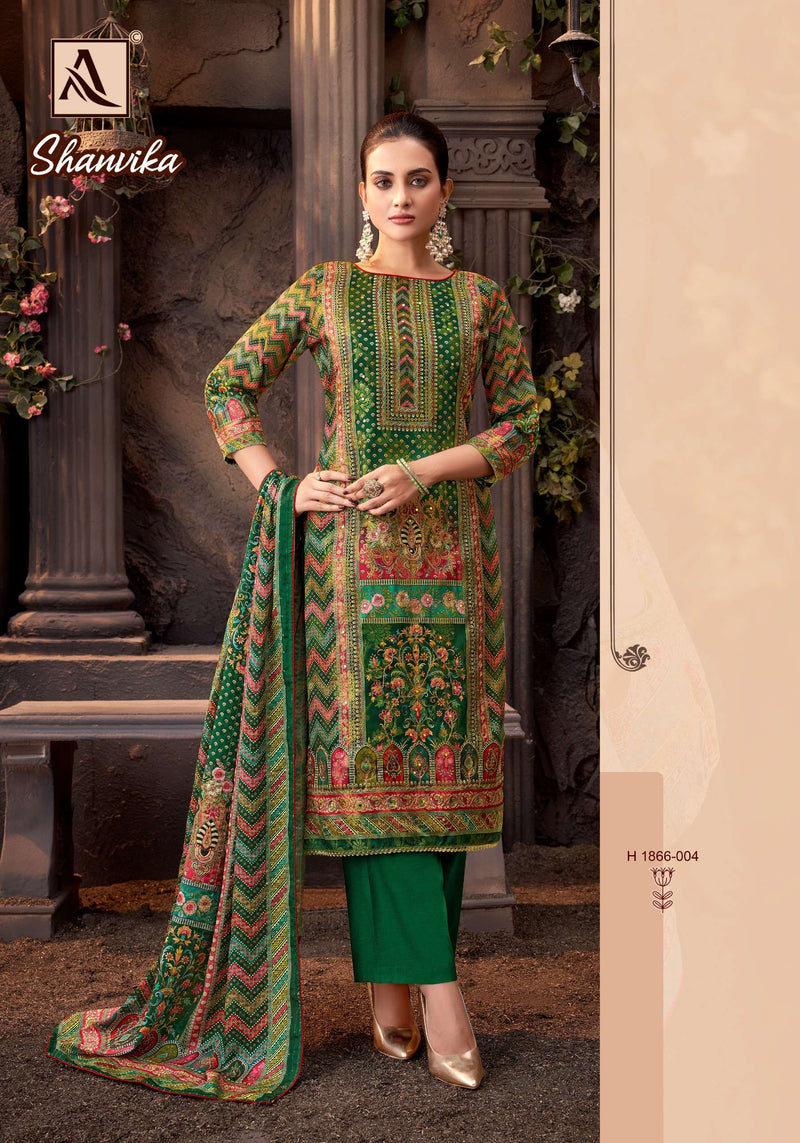 Alok Suits Shanvika Premium Jacquard Digital Print Handwork Salwar Suit
