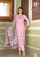 Alok Suits Tabeer Vol 22 Pure Cotton Cambric Lawn Embroidered Salwar Kameez
