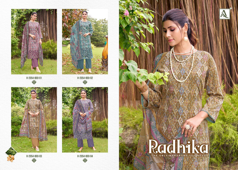 Alok Suits Radhika Jam Cotton Embroidered Work Salwar Kameez