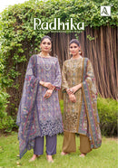 Alok Suits Radhika Jam Cotton Embroidered Work Salwar Kameez