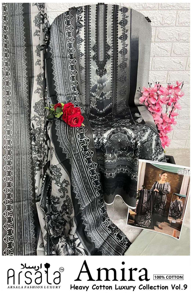 Arsala Fashion Amira Heavy Cotton Luxury Collection Vol 9 Printed Dailywear Salwar Suit