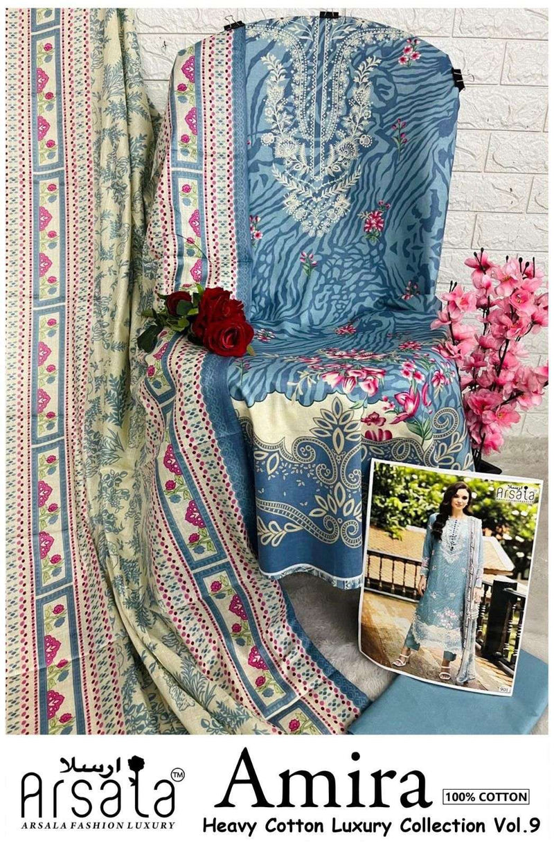 Arsala Fashion Amira Heavy Cotton Luxury Collection Vol 9 Printed Dailywear Salwar Suit