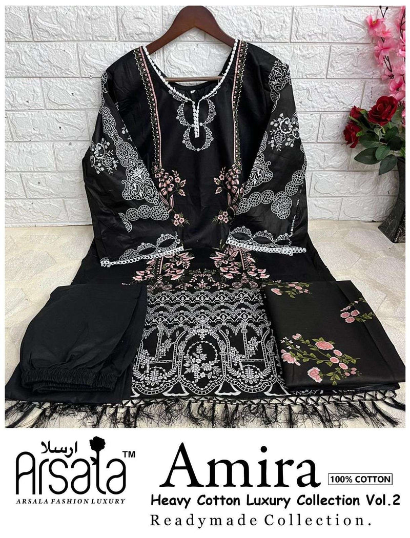 Arsala Fashion Amira Vol 2 Pure Cotton Lawn Printed Karachi Pret Kurti