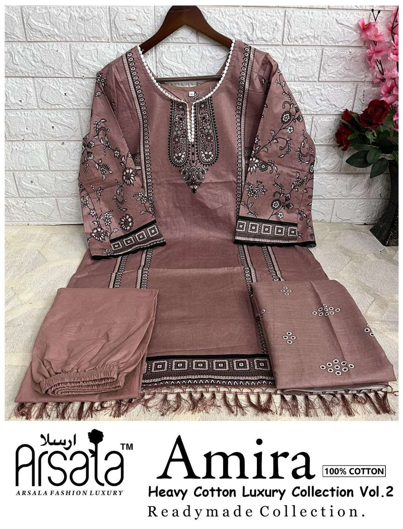 Arsala Fashion Amira Vol 2 Pure Cotton Lawn Printed Karachi Pret Kurti