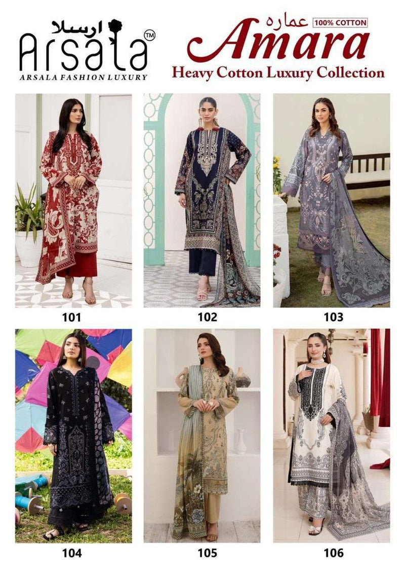 Arsala Fashion Amara Pure Heavy Lawn Cotton Printed Salwar Suit