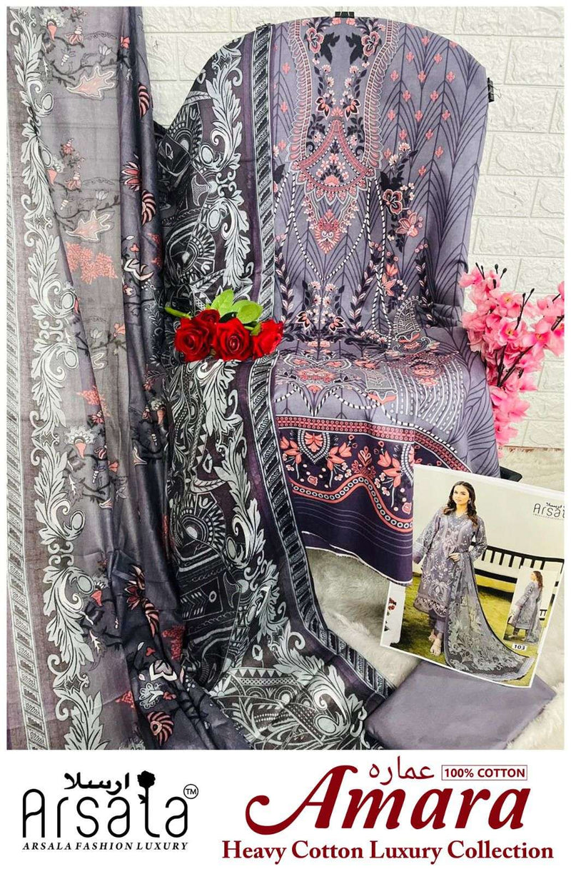 Arsala Fashion Amara Pure Heavy Lawn Cotton Printed Salwar Suit