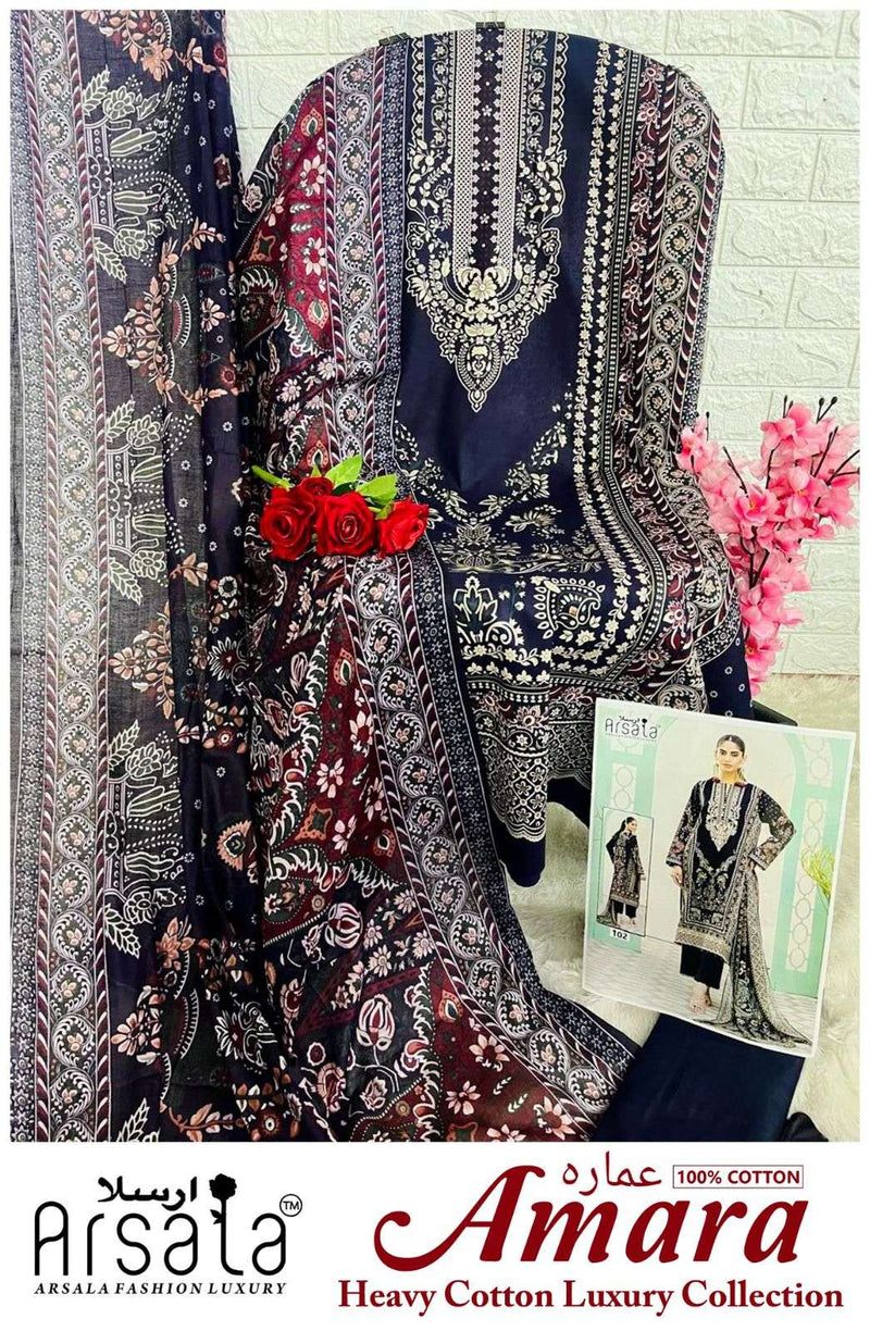 Arsala Fashion Amara Pure Heavy Lawn Cotton Printed Salwar Suit