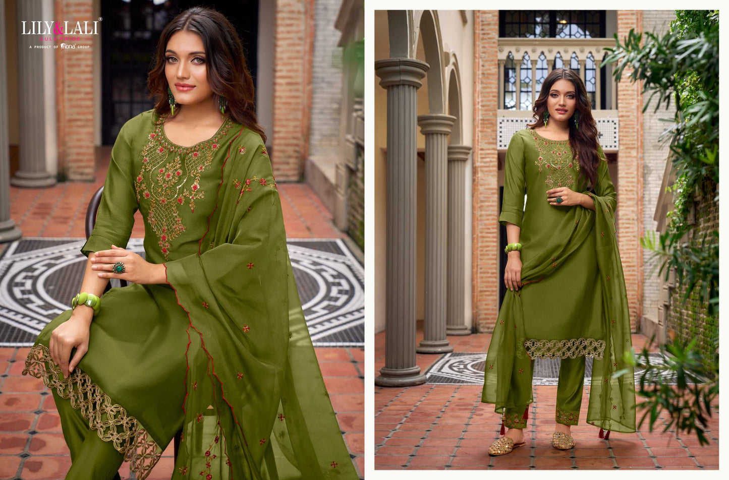 Lily And Lali Bella Silk Handwork On Milan Cotton Beautiful Designer Suit Collection