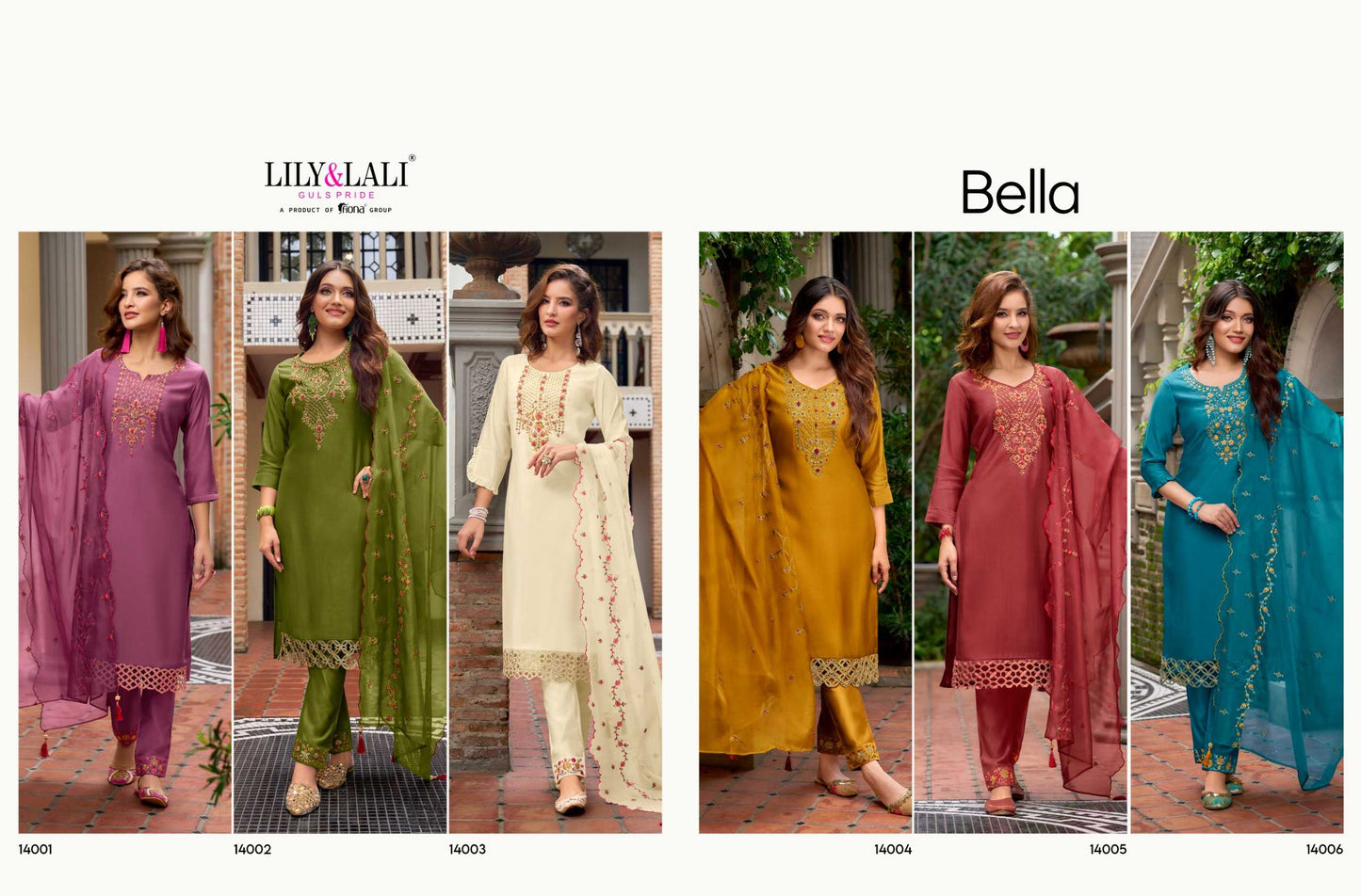 Lily And Lali Bella Silk Handwork On Milan Cotton Beautiful Designer Suit Collection