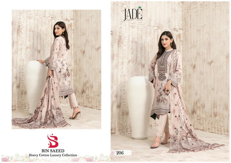 Jade Bin Saeed Heavy Cotton Luxury Collection Vol 2 Printed Salwar Kameez