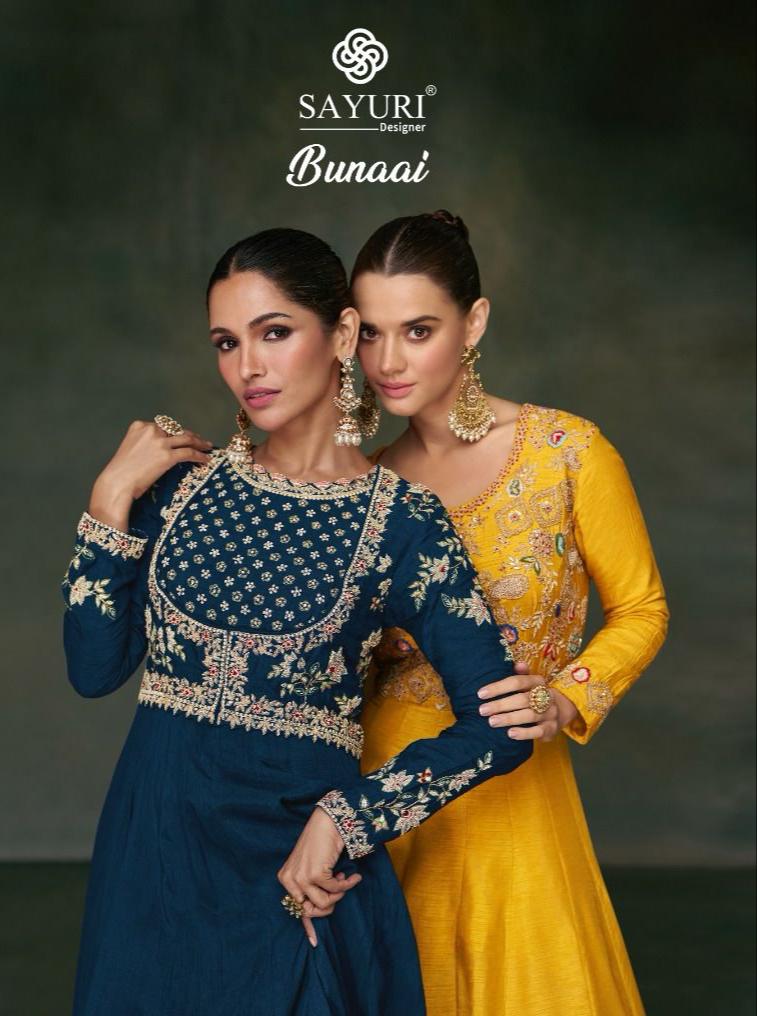 Sayuri Designer Bunaai Silk With Designer Readymade Suit Collection