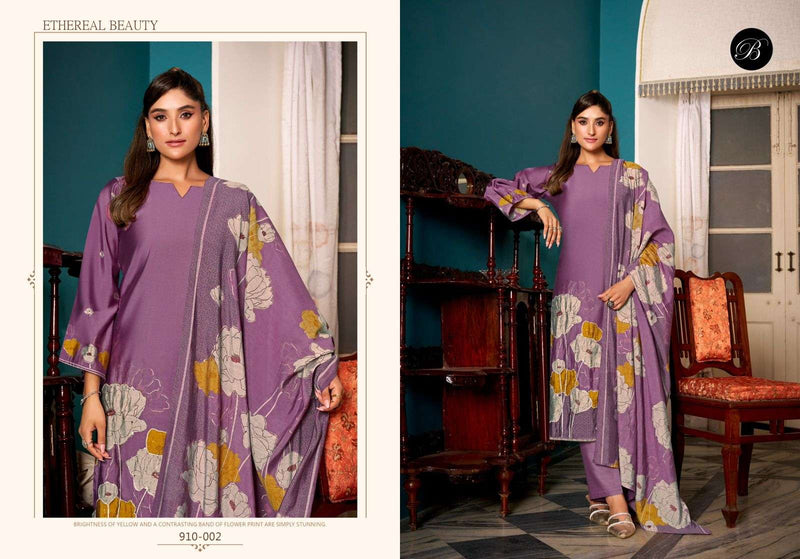 Belliza Designer Studio Betaab Pure Modal Viscose Maslin Embroidered Work Salwar Suit