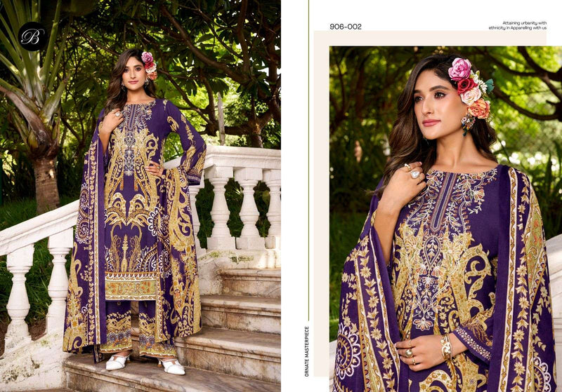 Belliza Designer Studio Dilshad Vol 5 Pure Viscose Rayon Exclusive Embroidered Work Salwar Suit