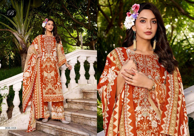 Belliza Designer Studio Dilshad Vol 5 Pure Viscose Rayon Exclusive Embroidered Work Salwar Suit