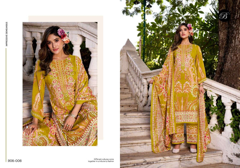 Belliza Designer Studio Dilshad Vol 5 Pure Viscose Rayon Exclusive Embroidered Work Salwar Suit