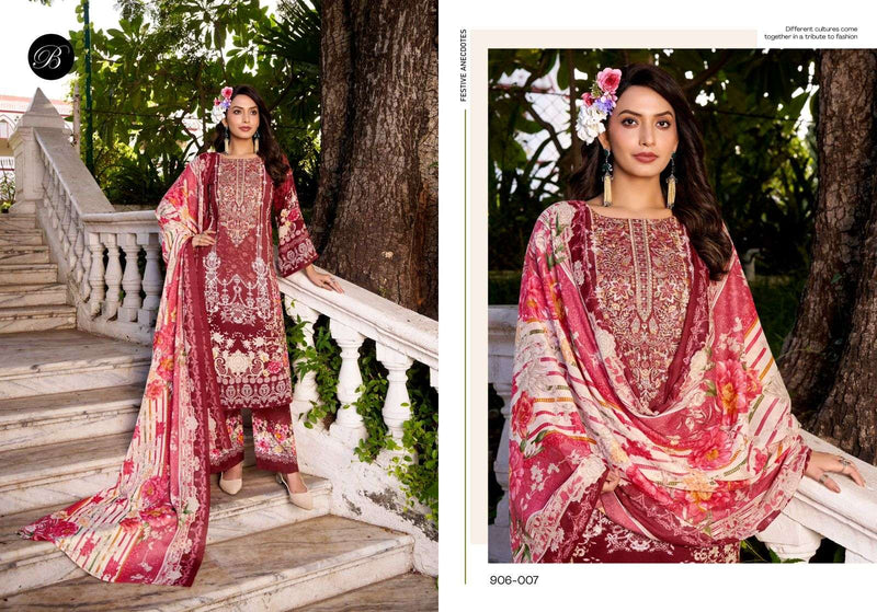 Belliza Designer Studio Dilshad Vol 5 Pure Viscose Rayon Exclusive Embroidered Work Salwar Suit