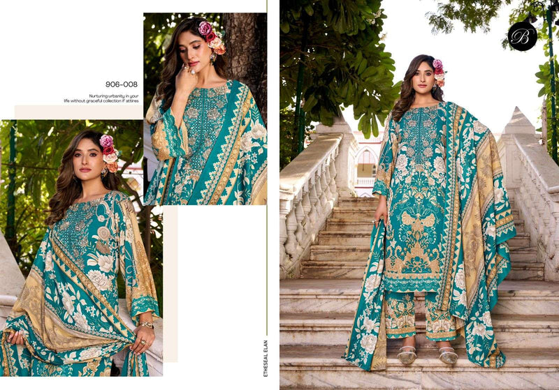 Belliza Designer Studio Dilshad Vol 5 Pure Viscose Rayon Exclusive Embroidered Work Salwar Suit