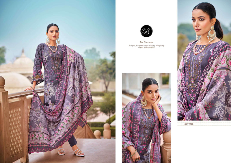 Belliza Designer Studio Guzarish Vol 18 Pure Cotton Print Embroidered Work Salwar Suit