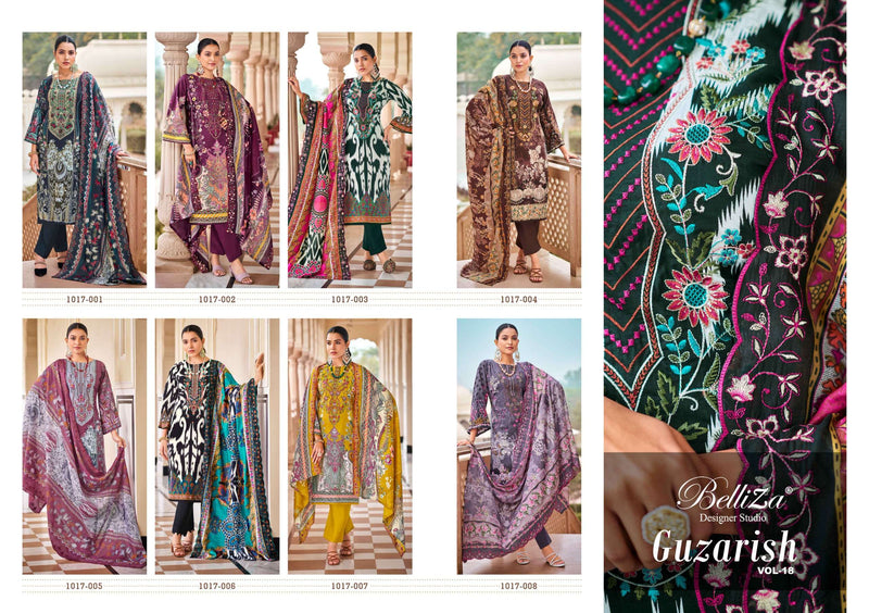 Belliza Designer Studio Guzarish Vol 18 Pure Cotton Print Embroidered Work Salwar Suit