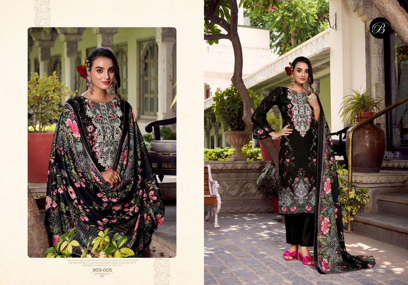Belliza Designer Studio Naira Vol 118 Pure Cotton Embroidered Work Salwar Suit