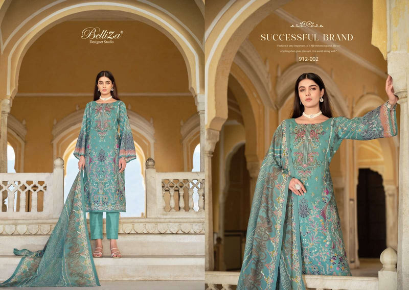 Belliza Designer Studio Naira Vol 49 Pure Cotton Digital Print With Embroidery Work Suit