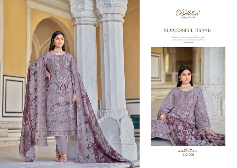 Belliza Designer Studio Naira Vol 49 Pure Cotton Digital Print With Embroidery Work Suit