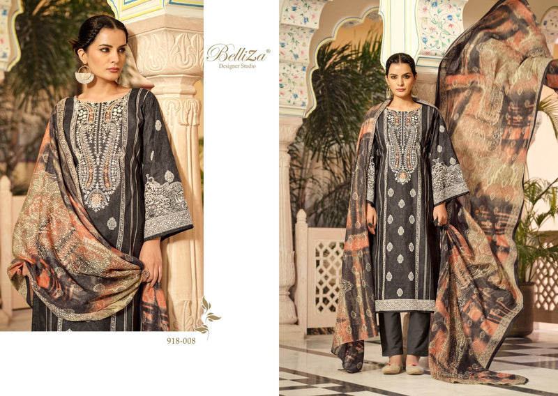 Belliza Designer Studio Naira Vol 51 Pure Cotton Digital Print With Embroidery Work Suit