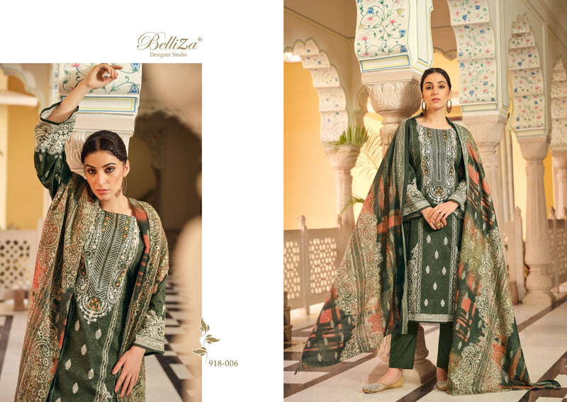 Belliza Designer Studio Naira Vol 51 Pure Cotton Digital Print With Embroidery Work Suit