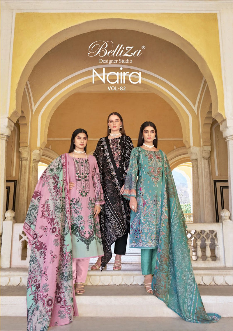 Belliza Designer Studio Naira Vol 82 Pure Cotton Digital Printed Exclusive Salwar Kameez