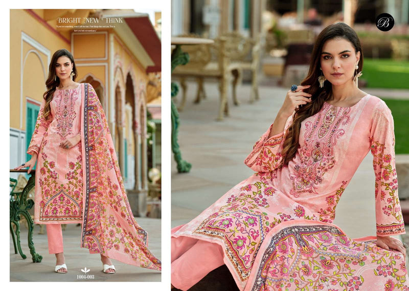 Belliza Designer Studio Naira Vol 83 Pure Cotton Digital Printed Embroidery Suit