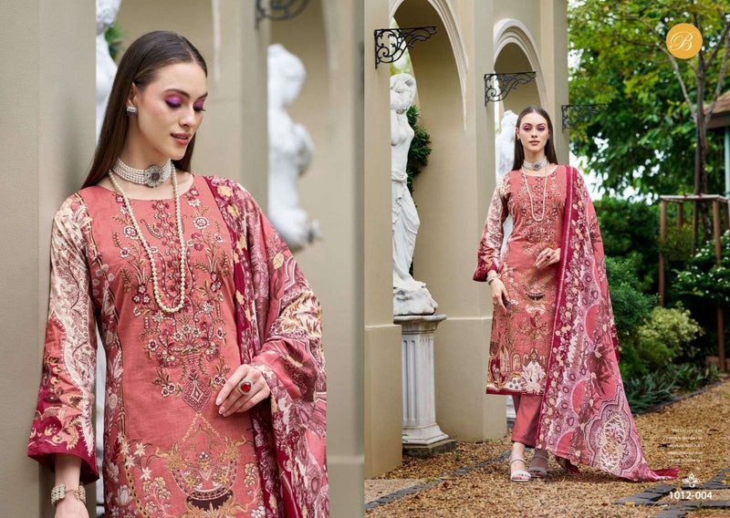 Belliza Designer Studio Naira Vol 86 Pure Cotton Digital Print Self Embroidered Suit