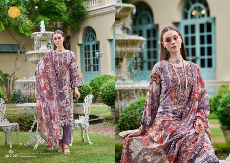 Belliza Designer Studio Naira Vol 86 Pure Cotton Digital Print Self Embroidered Suit