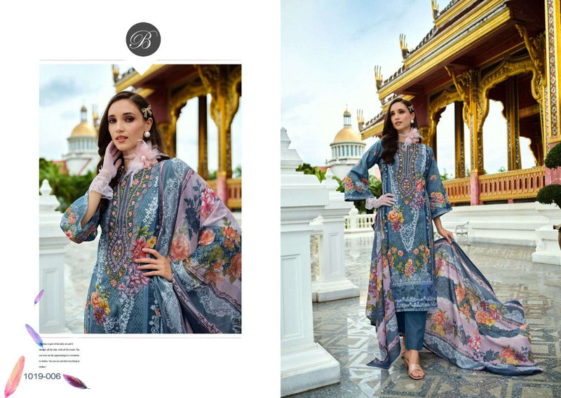 Belliza Designer Studio Naira Vol 88 Pure Cotton Embroidered Work Salwar Suit