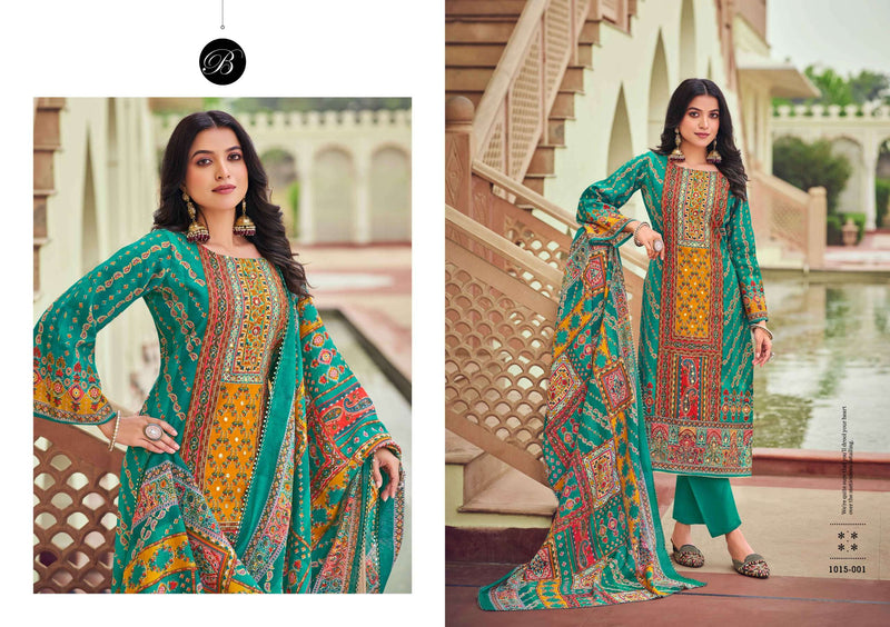 Belliza Designer Studio Nusrat Vol 3 Pure Muslin Digital Print Exclusive Work Salwar Suit