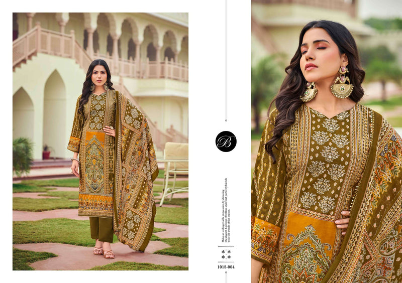 Belliza Designer Studio Nusrat Vol 3 Pure Muslin Digital Print Exclusive Work Salwar Suit