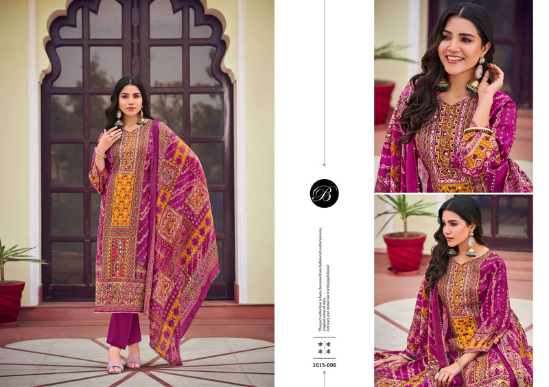 Belliza Designer Studio Nusrat Vol 3 Pure Muslin Digital Print Exclusive Work Salwar Suit