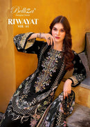 Belliza Designer Studio Riwayat Vol 14 Pure Viscose Rayon Embroidered Salwar Kameez