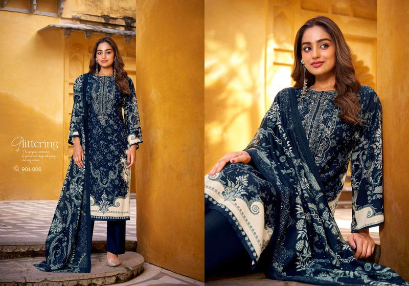 Belliza Designer Studio Riwayat Vol 14 Pure Viscose Rayon Embroidered Salwar Kameez