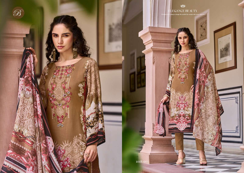 Belliza Designer Studio Riwayat Vol 9 Pure Viscose Rayon Print With Self Embroidery Work Salwar Suit