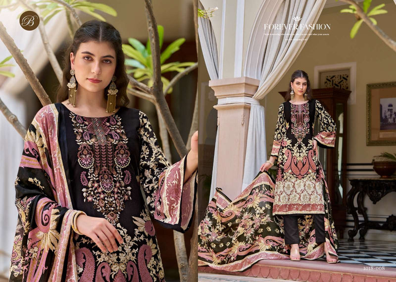 Belliza Designer Studio Riwayat Vol 9 Pure Viscose Rayon Print With Self Embroidery Work Salwar Suit